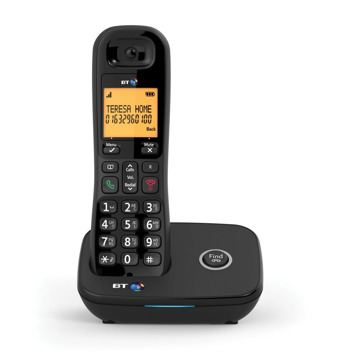 BT Everyday DECT Black Cordless Telephone With Nuisance Call Blocker 2 BT Everyday DECT Black Cordless Telephone With Nuisance Call Blocker - Image 2