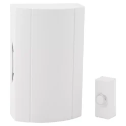Byron White Wired Mains-powered Door Chime Kit