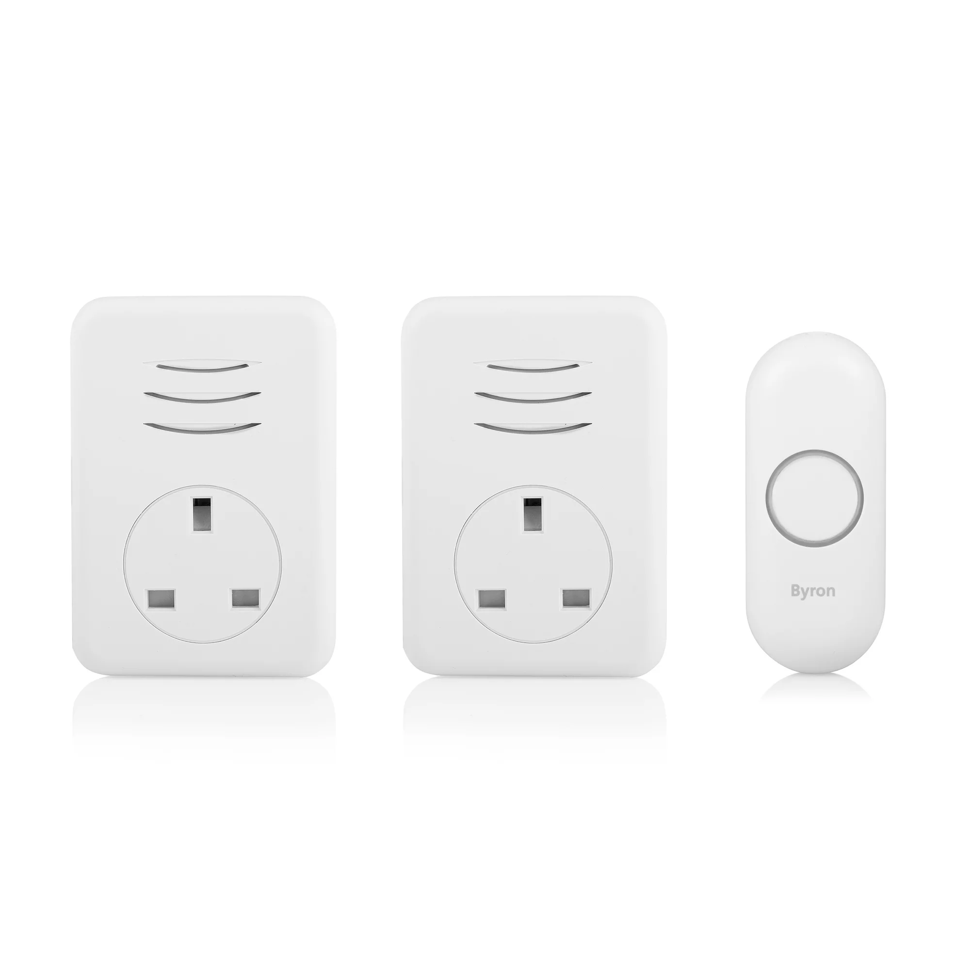 Byron White Wireless Door Chime Kit DBY-22317UK 2 Byron White Wireless Door Chime Kit DBY-22317UK - Image 2