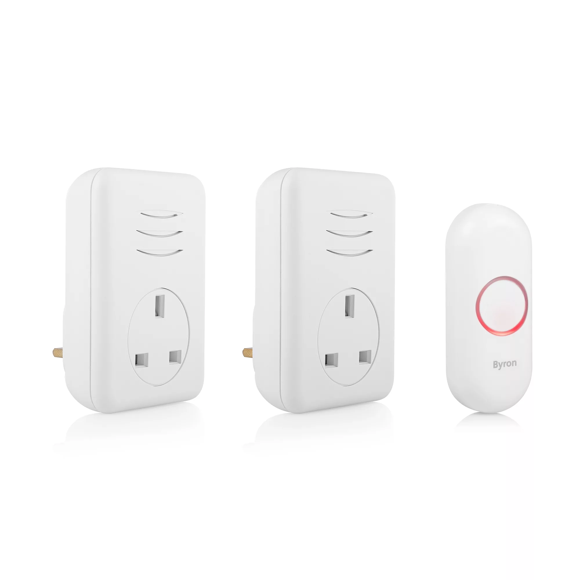 Byron White Wireless Door Chime Kit DBY-22317UK 1 Byron White Wireless Door Chime Kit DBY-22317UK