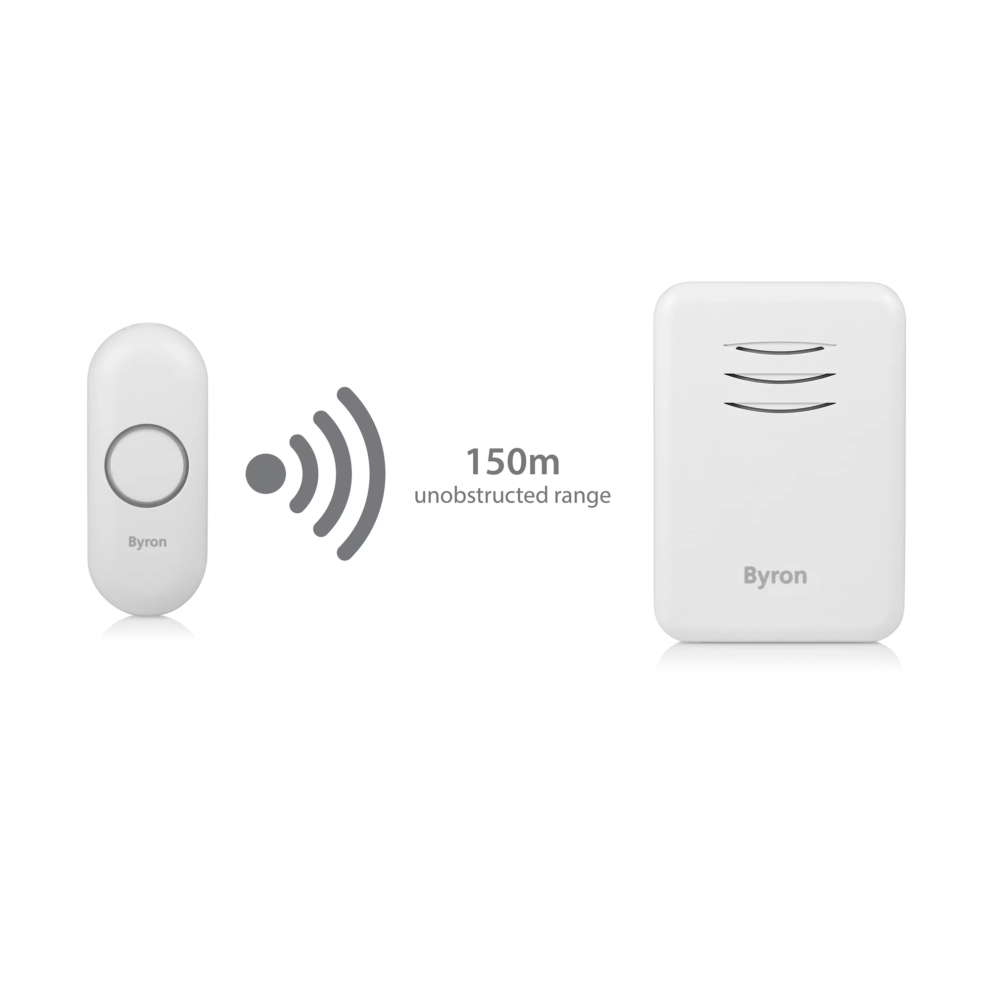 Byron White Wireless Door Chime Kit DBY-22317UK 4 Byron White Wireless Door Chime Kit DBY-22317UK - Image 4