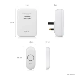Byron White Wireless Door Chime Kit With Transformer Not Required DBY-22312BS-KF -Master Yale Shop byron white wireless door chime kit with transformer not required dby 22312bs kf8712836977532 01t bq
