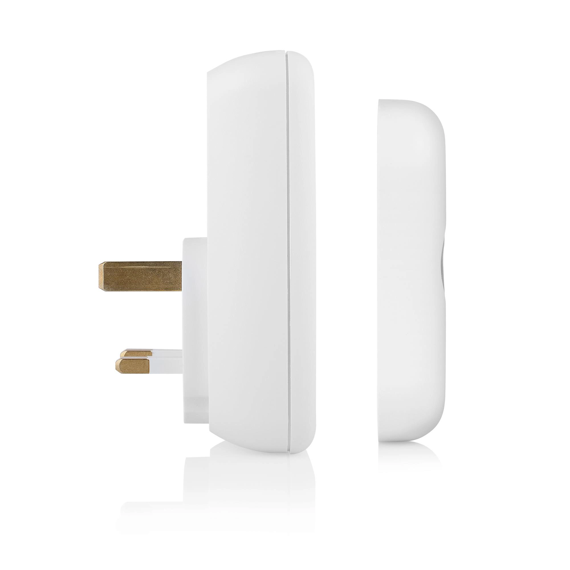 Byron White Wireless Door Chime Kit With Transformer Not Required DBY-22313BS-KF 1 Byron White Wireless Door Chime Kit With Transformer Not Required DBY-22313BS-KF