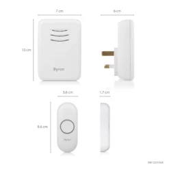 Byron White Wireless Door Chime Kit With Transformer Not Required DBY-22313BS-KF 9 Byron White Wireless Door Chime Kit With Transformer Not Required DBY-22313BS-KF -Master Yale Shop byron white wireless door chime kit with transformer not required dby 22313bs kf8712836977563 01t bq