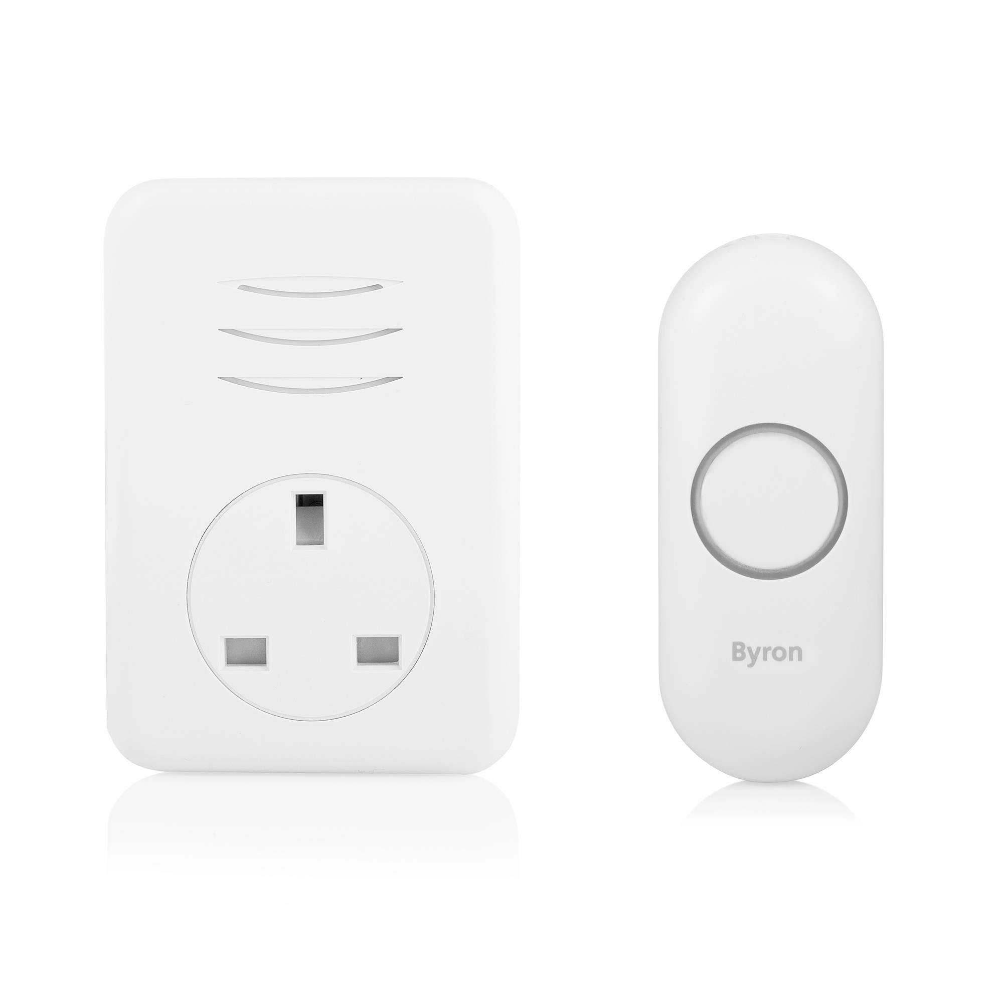 Byron White Wireless Door Chime Kit With Transformer Not Required DBY-22313BS-KF 2 Byron White Wireless Door Chime Kit With Transformer Not Required DBY-22313BS-KF - Image 2