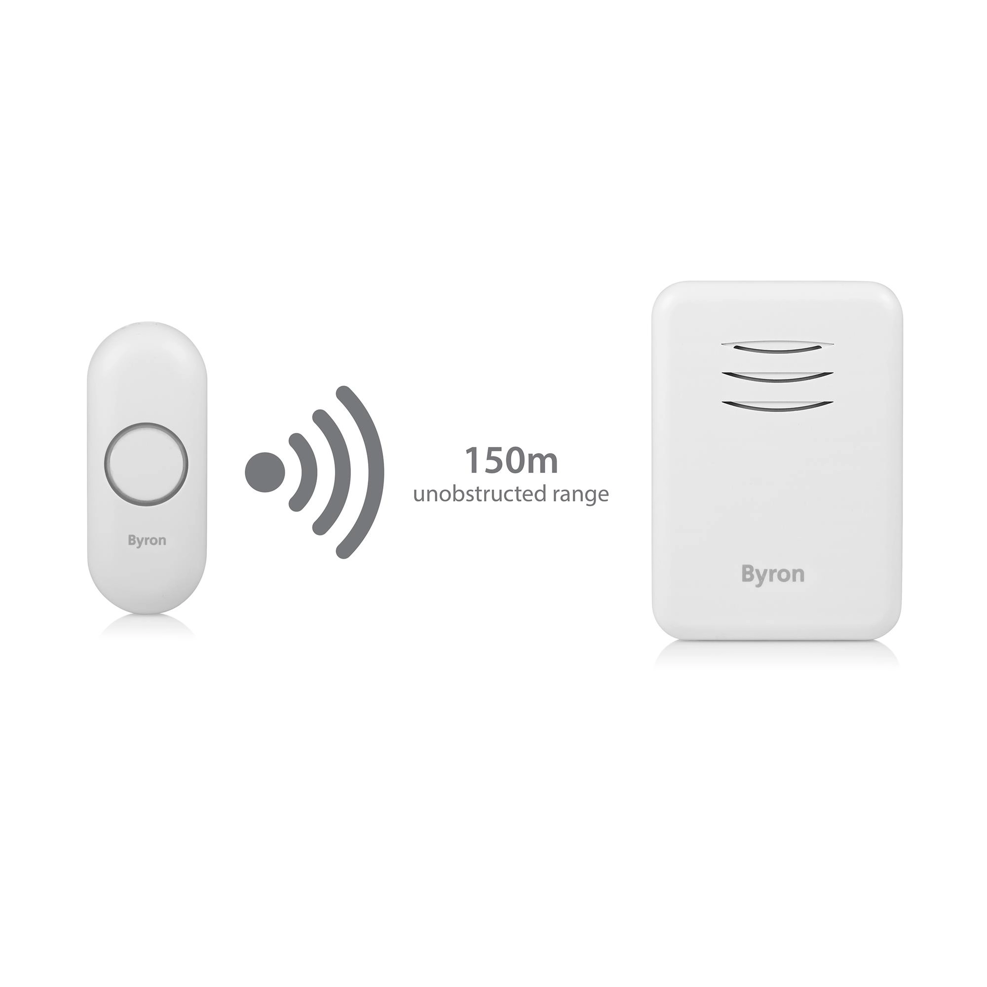 Byron White Wireless Door Chime Kit With Transformer Not Required DBY-22313BS-KF 4 Byron White Wireless Door Chime Kit With Transformer Not Required DBY-22313BS-KF - Image 4