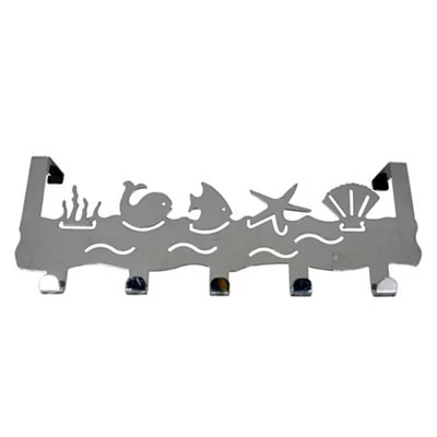 Chrome Effect 5 Hook Rail, (L)329.3mm 1 Chrome Effect 5 Hook Rail, (L)329.3mm