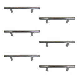 Chrome Effect Furniture Handle (L)186mm