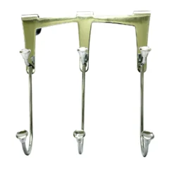 Chrome Effect Swan 3 Hook Rail, (L)205mm (H)230mm