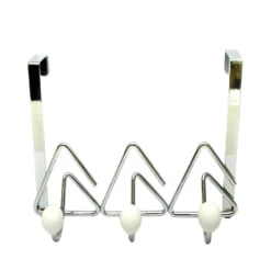 Chrome Effect Triangle 3 Hook Rail, (L)270mm (H)160mm