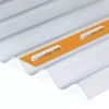 Clear PVC Corrugated Roofing Sheet (L)2.5m (W)950mm (T)0.8mm