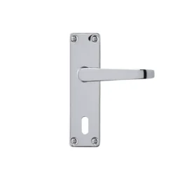 Colours Arsk Polished Chrome Effect Steel Straight Lock Door Handle (L)101mm -Master Yale Shop colours arsk polished chrome effect steel straight lock door handle l 101mm3663602830597 02bq scaled