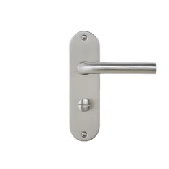 Colours Ayen Satin Nickel Effect Steel Straight Bathroom Door Handle (L)120mm -Master Yale Shop colours ayen satin nickel effect steel straight bathroom door handle l 120mm3663602830191 04bq scaled