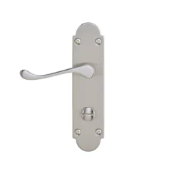 Colours Beja Satin Nickel Effect Steel Scroll Bathroom Door Handle (L)96mm -Master Yale Shop colours beja satin nickel effect steel scroll bathroom door handle l 96mm3663602829355 03bq scaled