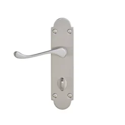 Colours Beja Satin Nickel Effect Steel Scroll Bathroom Door Handle (L)96mm -Master Yale Shop colours beja satin nickel effect steel scroll bathroom door handle l 96mm3663602829355 04bq scaled