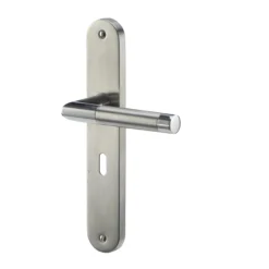 Colours Callac Stainless Steel Straight Lock Door Handle (L)130mm