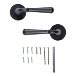 Colours Leba Black Iron Effect Aluminium Straight Latch Door Handle (L)116mm -Master Yale Shop colours leba black iron effect aluminium straight latch door handle l 116mm3663602827993 03bq scaled