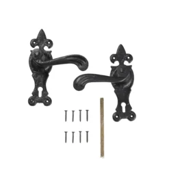 Colours Lunca Matt Black Steel Scroll Lock Door Handle (L)119mm 5 Colours Lunca Matt Black Steel Scroll Lock Door Handle (L)119mm -Master Yale Shop colours lunca matt black steel scroll lock door handle l 119mm3663602831310 03bq scaled