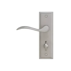 Colours Sennen Nickel Effect Aluminium Scroll WC Door Handle (L)105mm, Pair -Master Yale Shop colours sennen nickel effect aluminium scroll wc door handle l 105mm pair3663602830986 03bq scaled