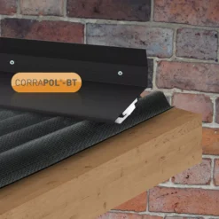 Corrapol Black Aluminium Corrugated Wall Flashing (L)3m (W)165mm -Master Yale Shop corrapol black aluminium corrugated wall flashing l 3m w 165mm5060865934389 01i bq