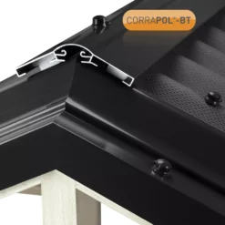 Corrapol Black Aluminium Ridge Piece (L)3mm (W)145mm -Master Yale Shop corrapol black aluminium ridge piece l 3mm w 145mm5060521034491 01i bq