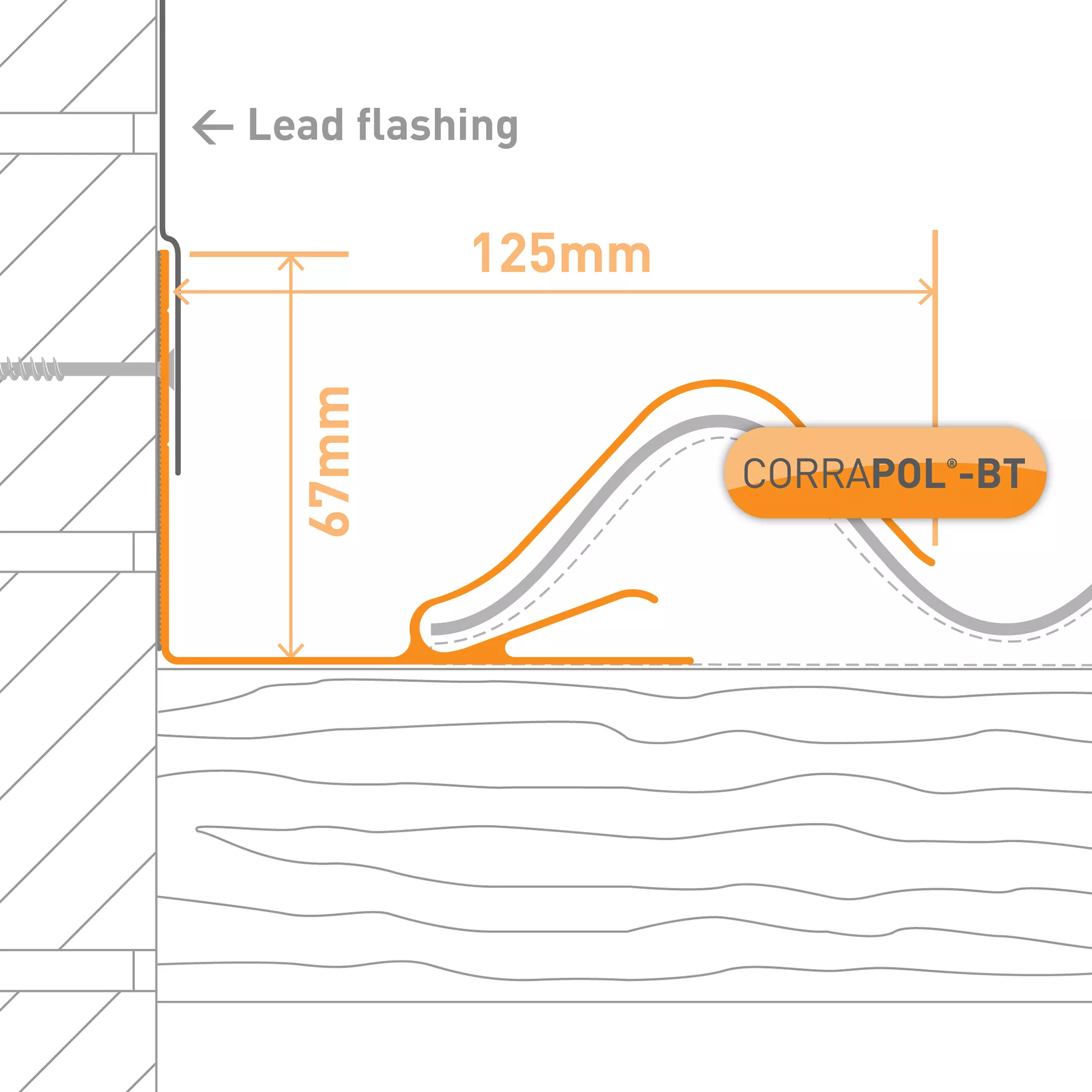 Corrapol Brown Side Flashing (L)6m 5 Corrapol Brown Side Flashing (L)6m - Image 5