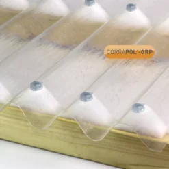 Corrapol Clear Polyester (PES) Corrugated Roofing Sheet (L)2m (W)950mm (T)0.7mm -Master Yale Shop corrapol clear polyester pes corrugated roofing sheet l 2m w 950mm t 0 7mm5060521032350 01i bq