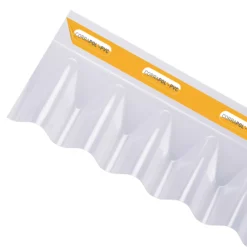 Corrapol Corrugated Clear PVC Wall Flashing, (L)0.95m (W)0.22m