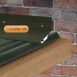 Corrapol Green Aluminium Corrugated Wall Flashing (L)2m (W)165mm -Master Yale Shop corrapol green aluminium corrugated wall flashing l 2m w 165mm5060865934365 01i bq