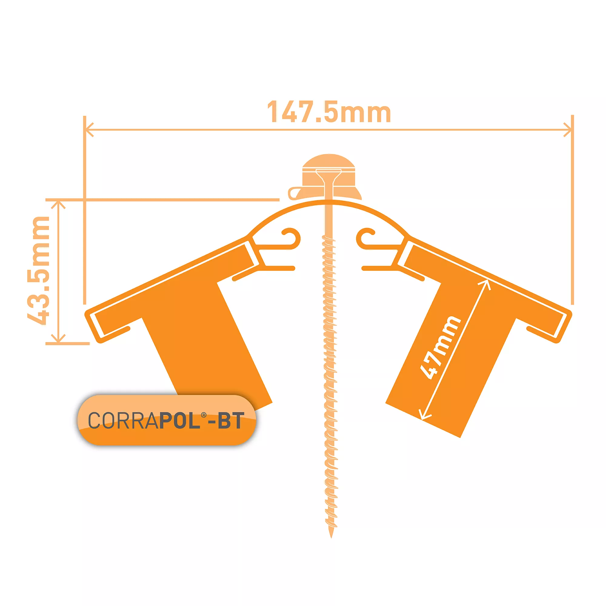 Corrapol Green Aluminium Ridge Piece (L)3mm (W)145mm 6 Corrapol Green Aluminium Ridge Piece (L)3mm (W)145mm - Image 6