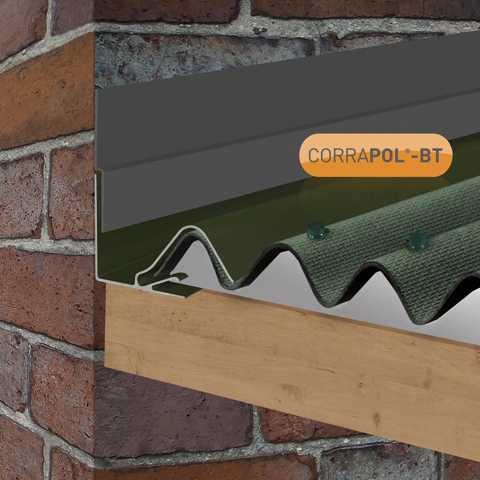 Corrapol Green Side Flashing (L)6m 4 Corrapol Green Side Flashing (L)6m - Image 4