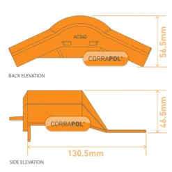 Corrapol Mill Aluminium Ridge Capping (L)0.1mm (W)160mm -Master Yale Shop corrapol mill aluminium ridge capping l 0 1mm w 160mm5060865934082 02t bq