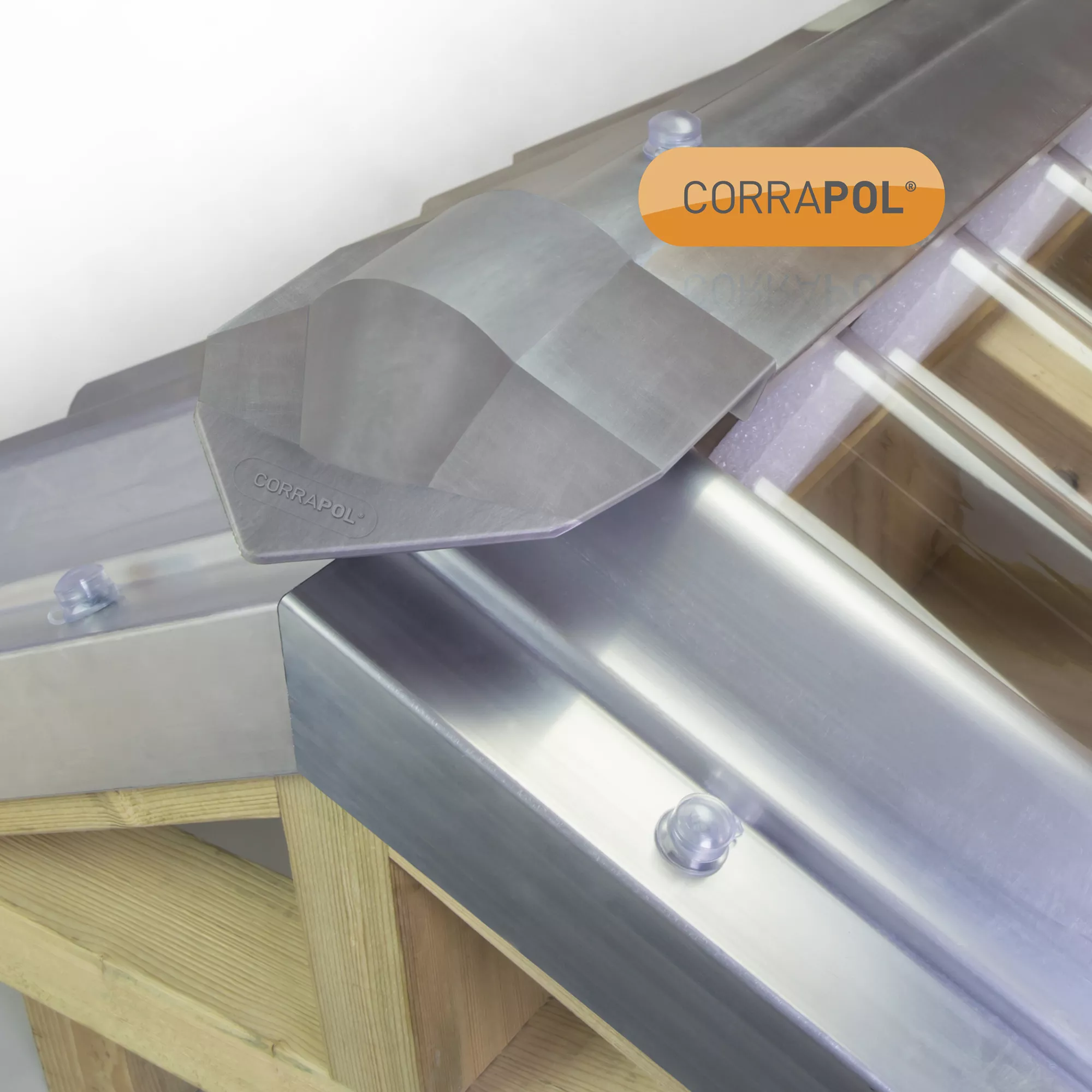Corrapol Mill Aluminium Ridge Piece (L)6mm (W)145mm 5 Corrapol Mill Aluminium Ridge Piece (L)6mm (W)145mm - Image 5