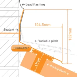 Corrapol White Aluminium Corrugated Wall Flashing (L)2m (W)165mm -Master Yale Shop corrapol white aluminium corrugated wall flashing l 2m w 165mm5060865934297 01t bq
