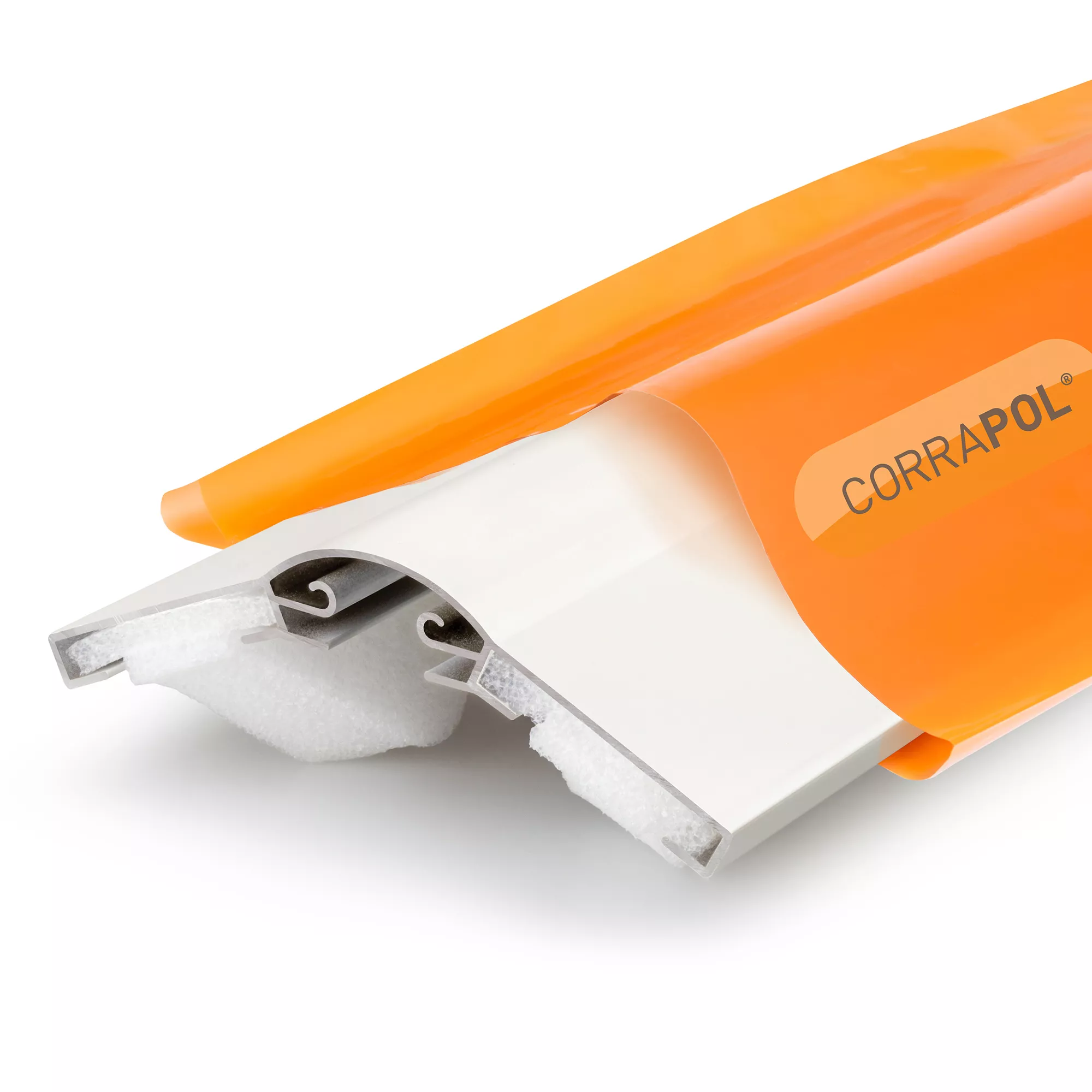 Corrapol White Aluminium Ridge Piece (L)2mm (W)145mm 1 Corrapol White Aluminium Ridge Piece (L)2mm (W)145mm