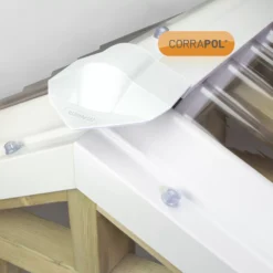 Corrapol White Aluminium Ridge Piece (L)3mm (W)145mm 10 Corrapol White Aluminium Ridge Piece (L)3mm (W)145mm -Master Yale Shop corrapol white aluminium ridge piece l 3mm w 145mm5060521034606 02i bq