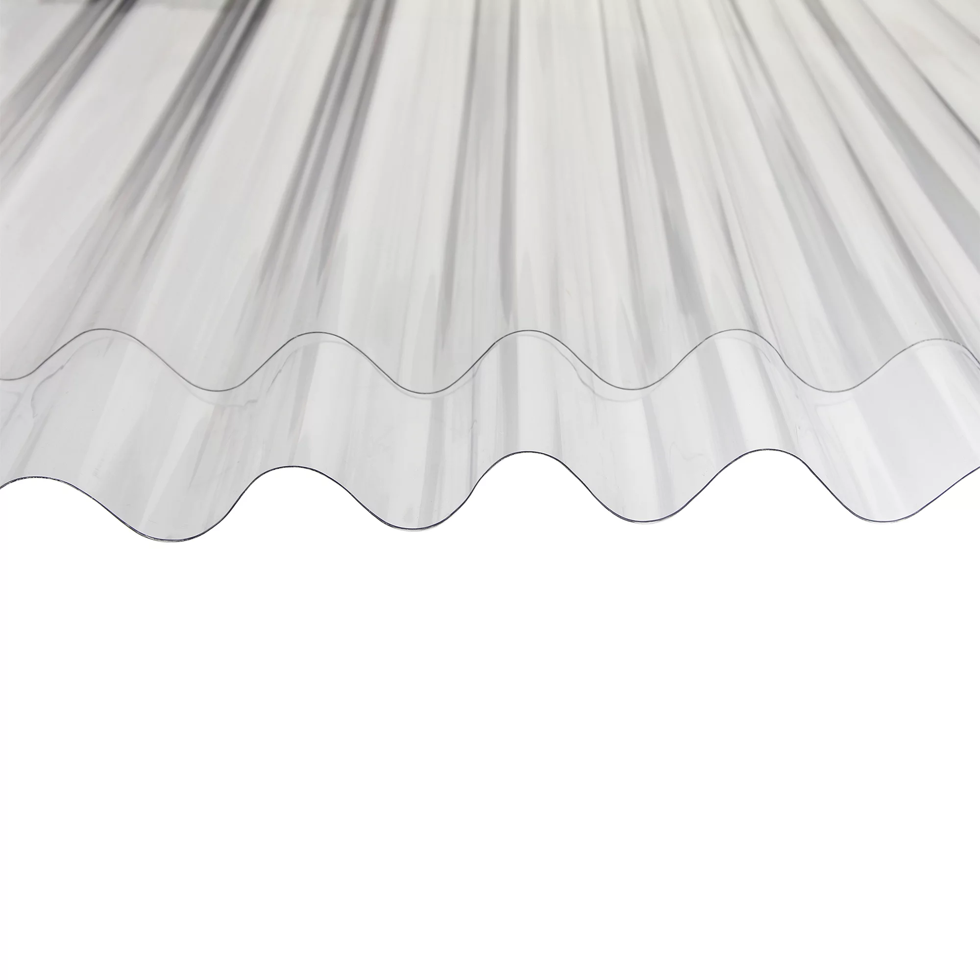 Corrubit Clear Polycarbonate Corrugated Roofing Sheet (L)2m (W)950mm (T)0.8mm 2 Corrubit Clear Polycarbonate Corrugated Roofing Sheet (L)2m (W)950mm (T)0.8mm - Image 2
