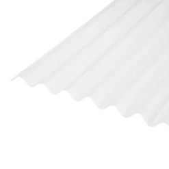 Corrubit Clear PVC Corrugated Roofing Sheet (L)2m (W)950mm (T)0.8mm