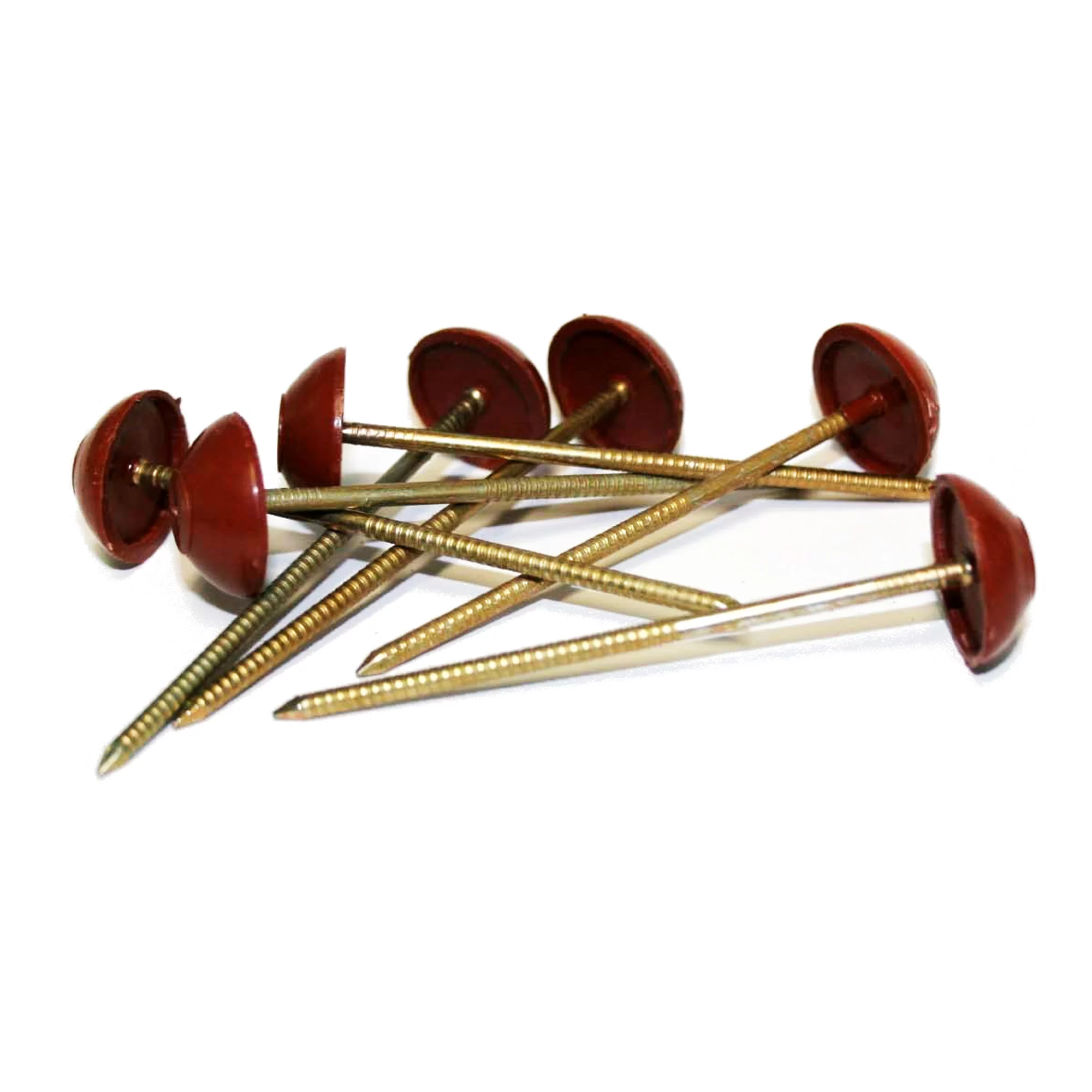 Corrubit Steel Red Roofing Nail & Cover Cap, (L)8cm Pack Of 100 1 Corrubit Steel Red Roofing Nail & Cover Cap, (L)8cm Pack Of 100