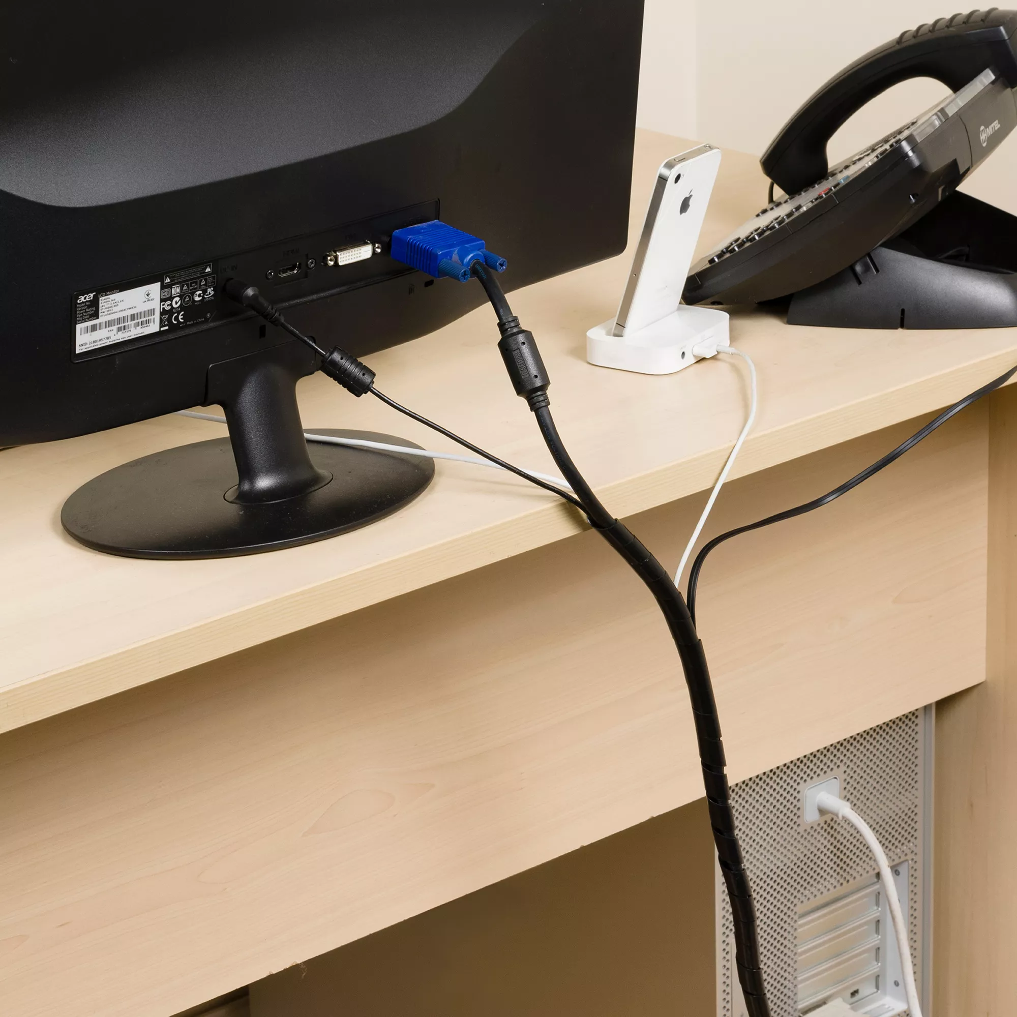 D-Line Black 4 Piece Cable Tidy Kit 6 D-Line Black 4 Piece Cable Tidy Kit - Image 6