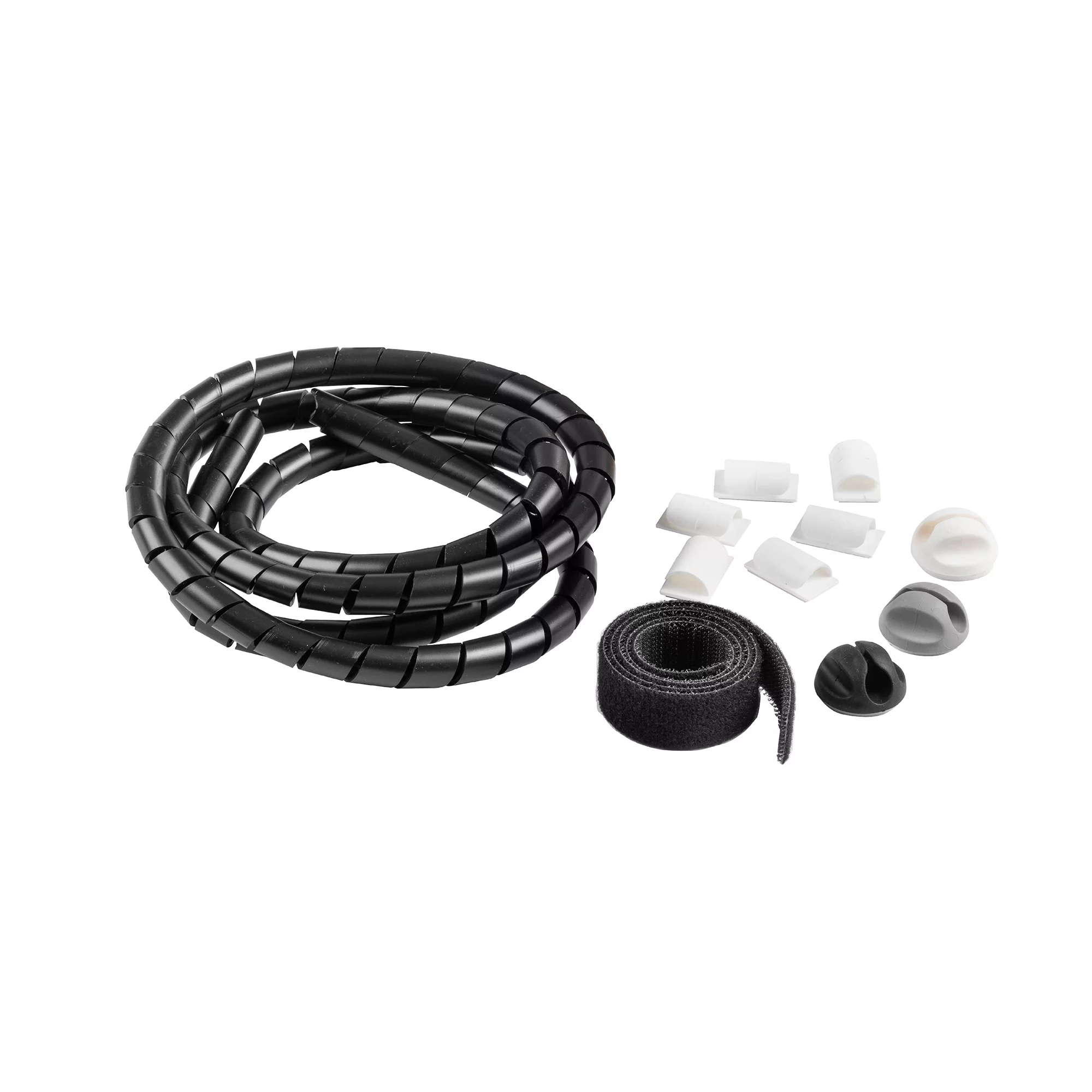 D-Line Black 4 Piece Cable Tidy Kit 1 D-Line Black 4 Piece Cable Tidy Kit