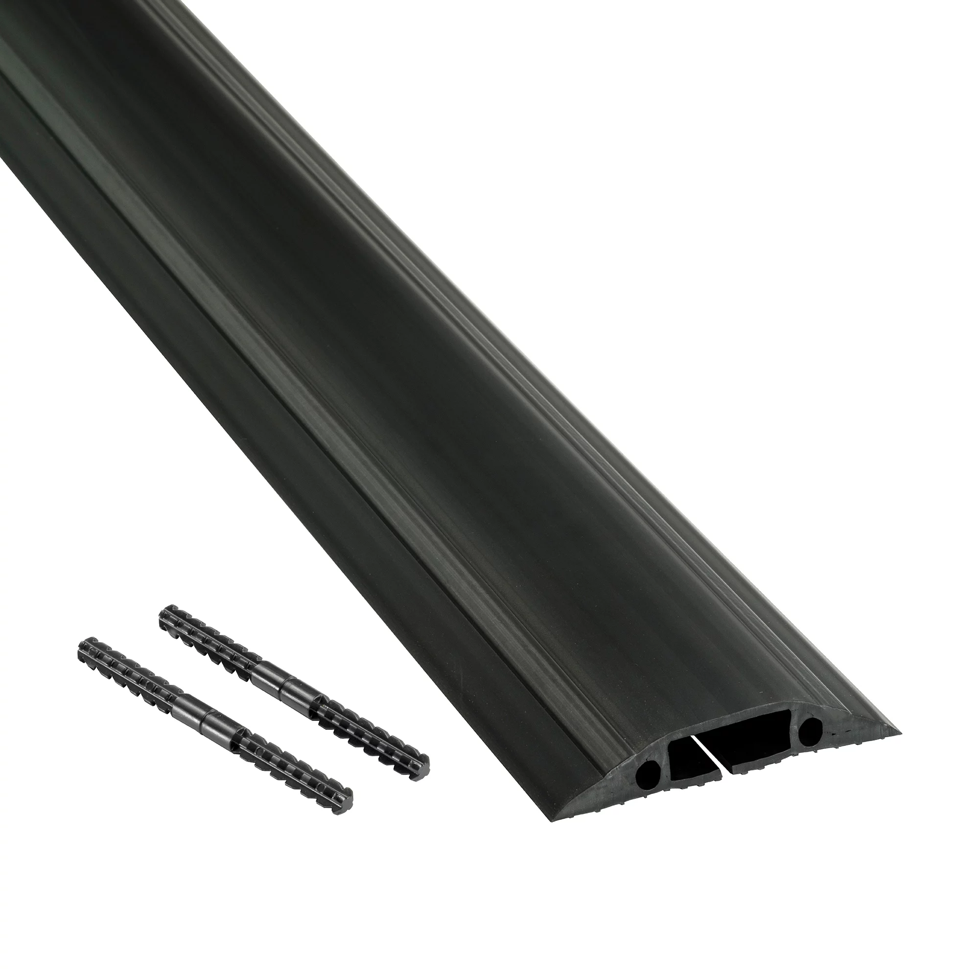 D-Line Black Floor Cable Cover, (L)1.8m 1 D-Line Black Floor Cable Cover, (L)1.8m