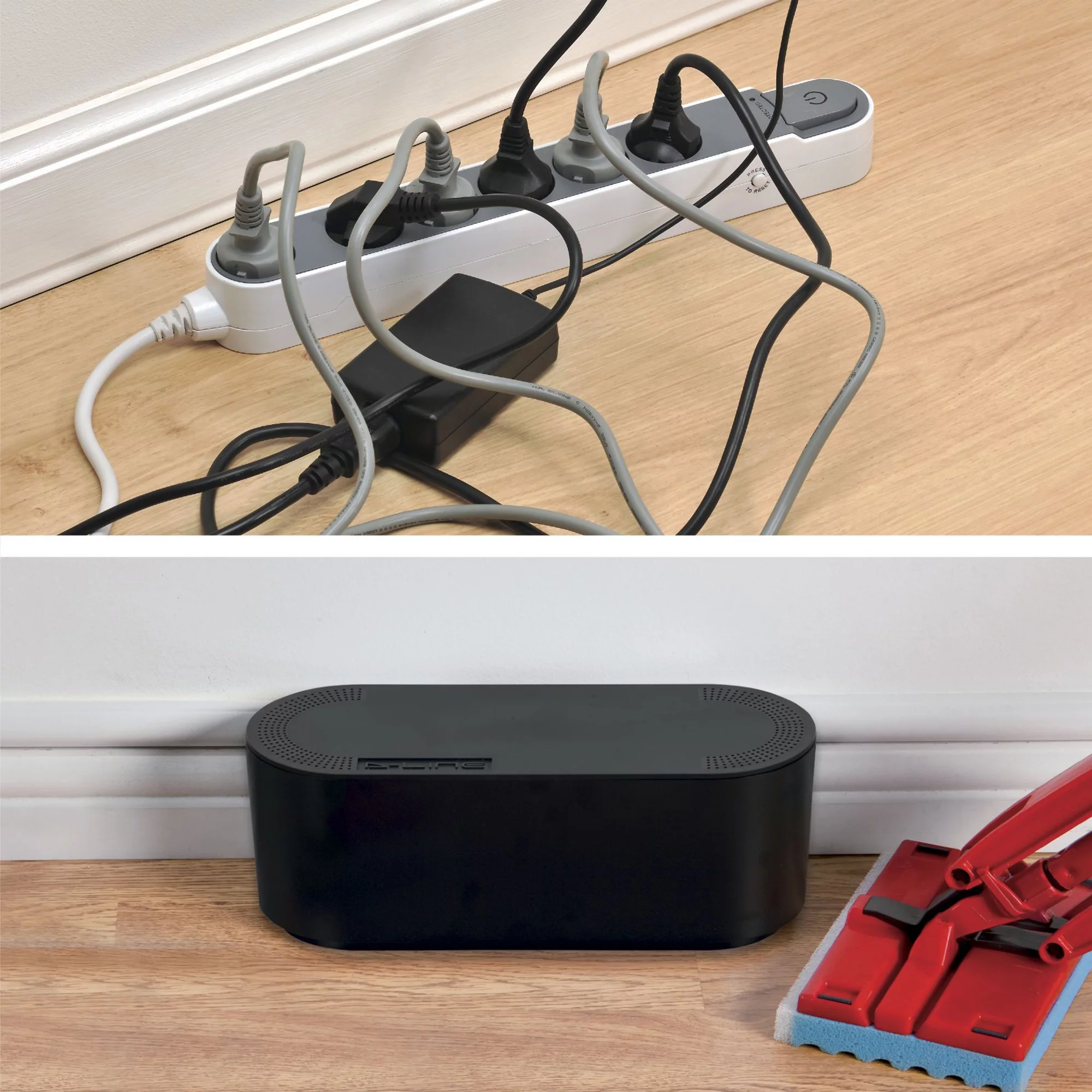 D-Line Large Black Cable Tidy Unit 9 D-Line Large Black Cable Tidy Unit - Image 9