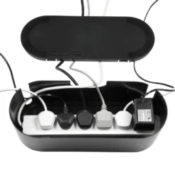 D-Line Large Black Cable Tidy Unit 12 D-Line Large Black Cable Tidy Unit -Master Yale Shop d line large black cable tidy unit5060226644339 03bq scaled