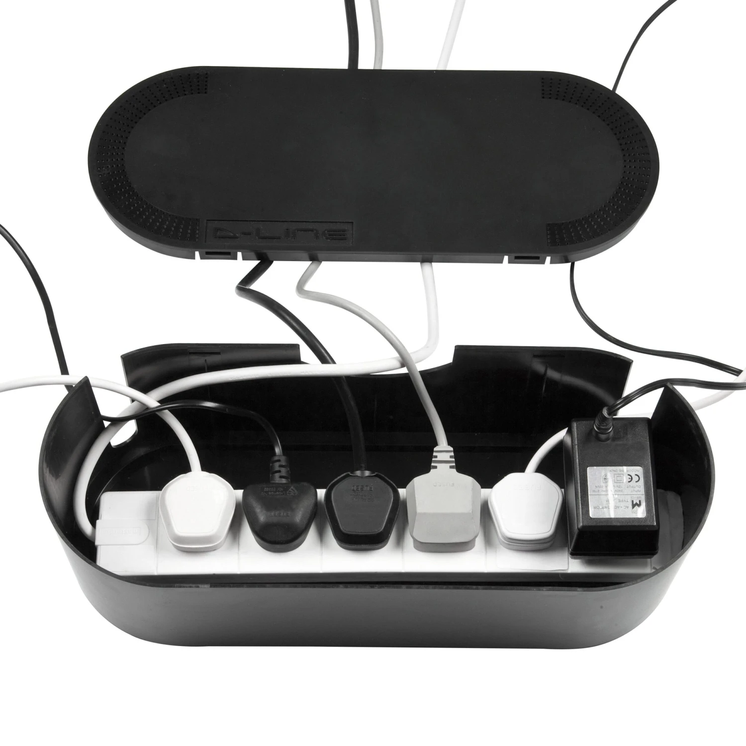 D-Line Large Black Cable Tidy Unit 4 D-Line Large Black Cable Tidy Unit - Image 4