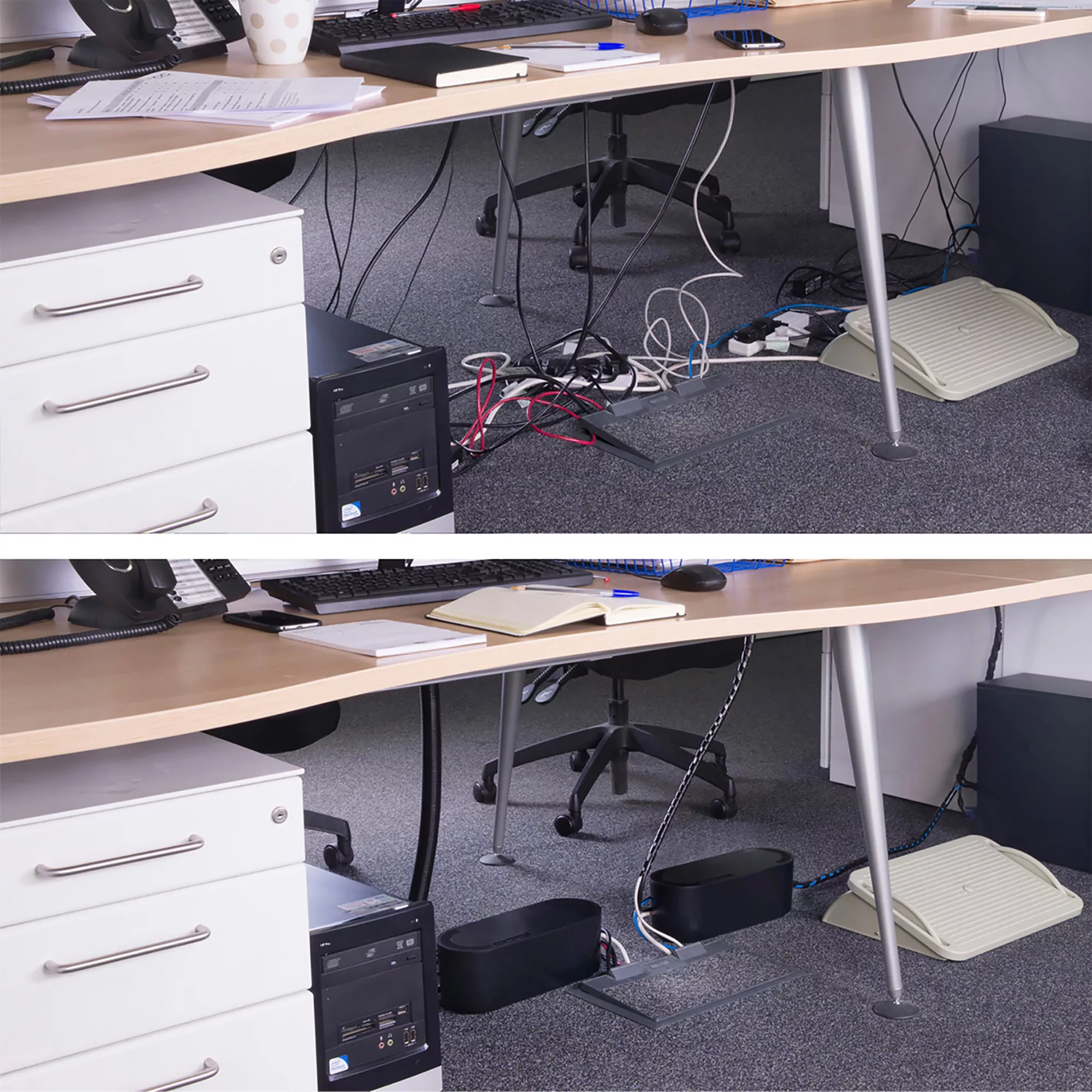 D-Line Large Black Cable Tidy Unit 8 D-Line Large Black Cable Tidy Unit - Image 8