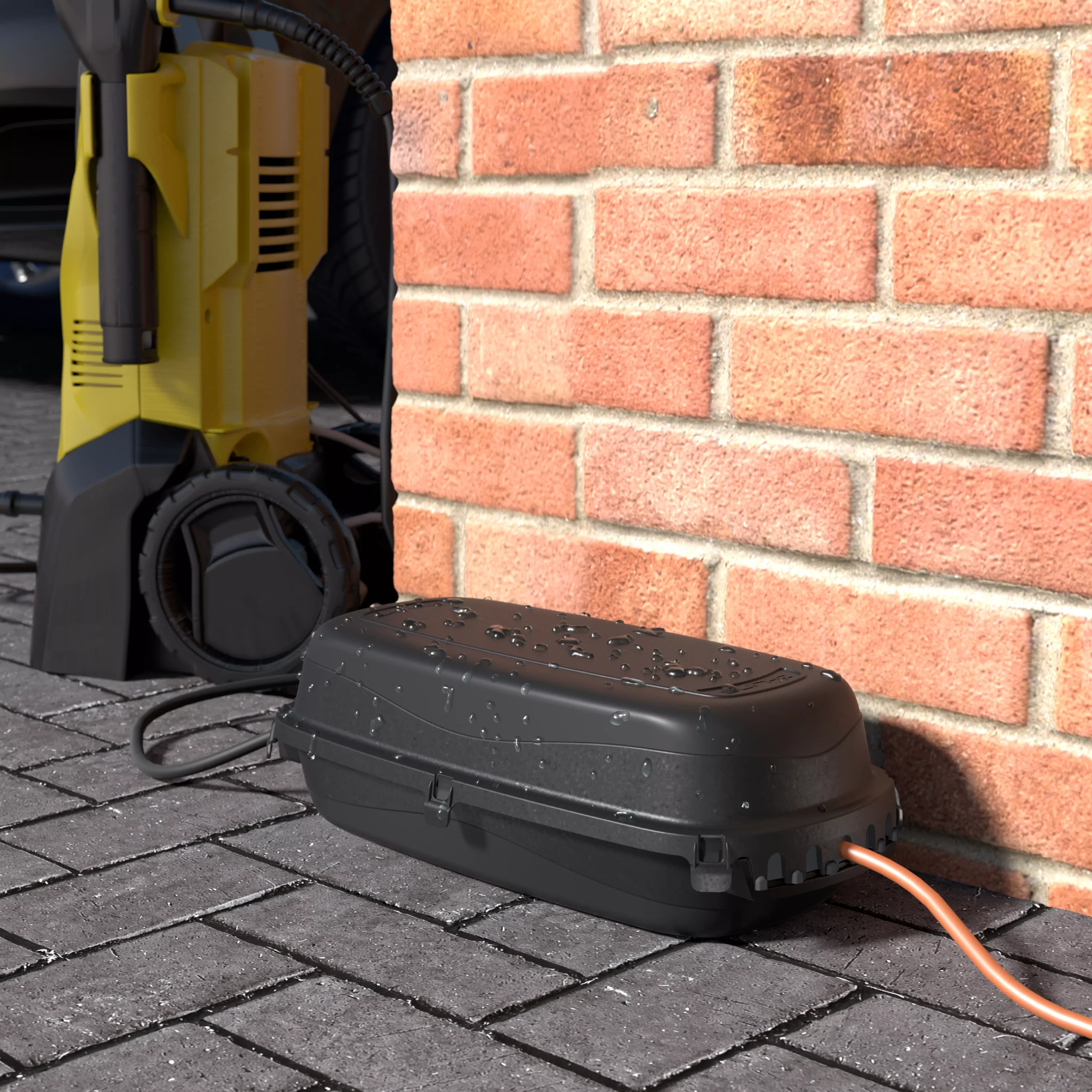 D-Line Outdoor Black Cable Tidy Unit 9 D-Line Outdoor Black Cable Tidy Unit - Image 9