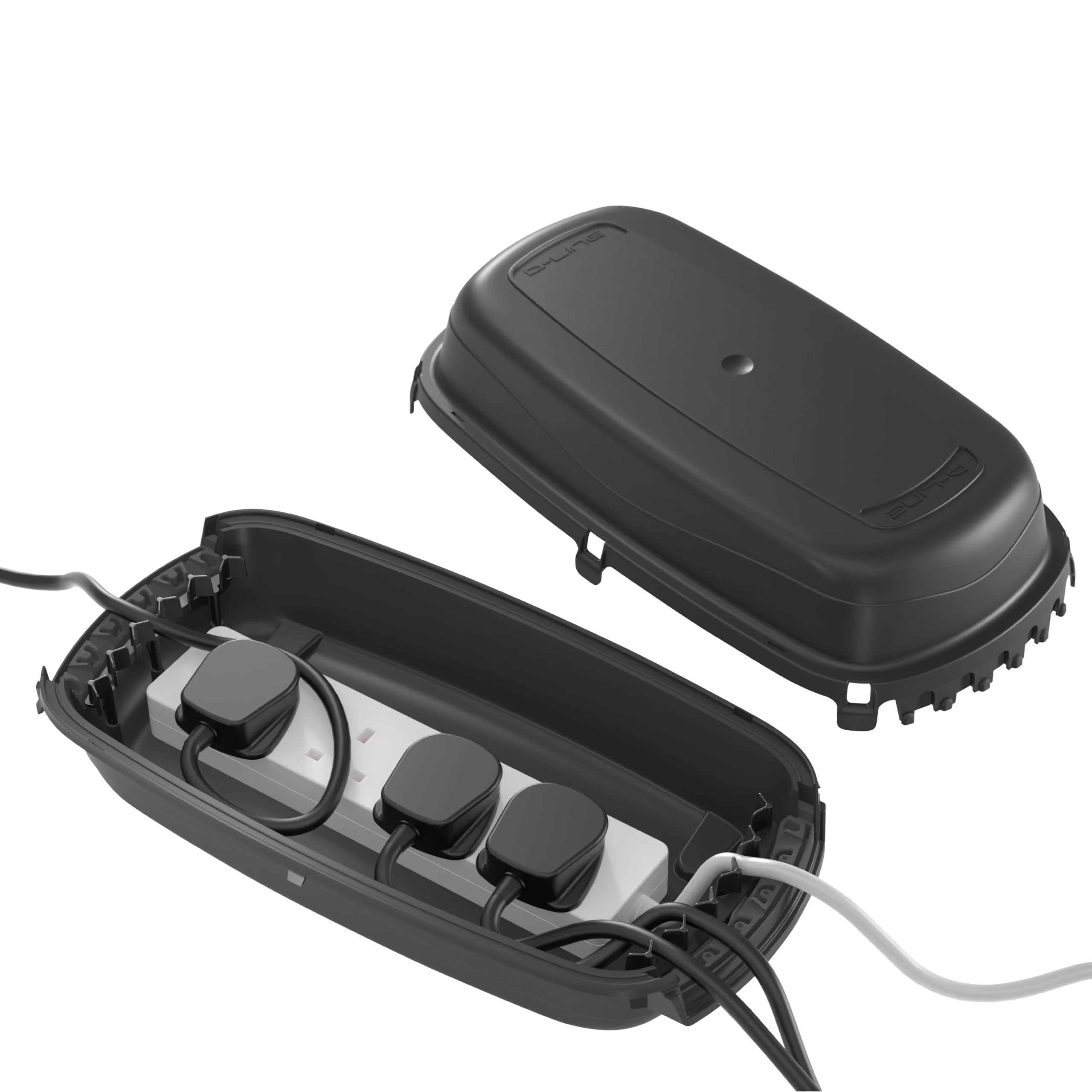 D-Line Outdoor Black Cable Tidy Unit 2 D-Line Outdoor Black Cable Tidy Unit - Image 2