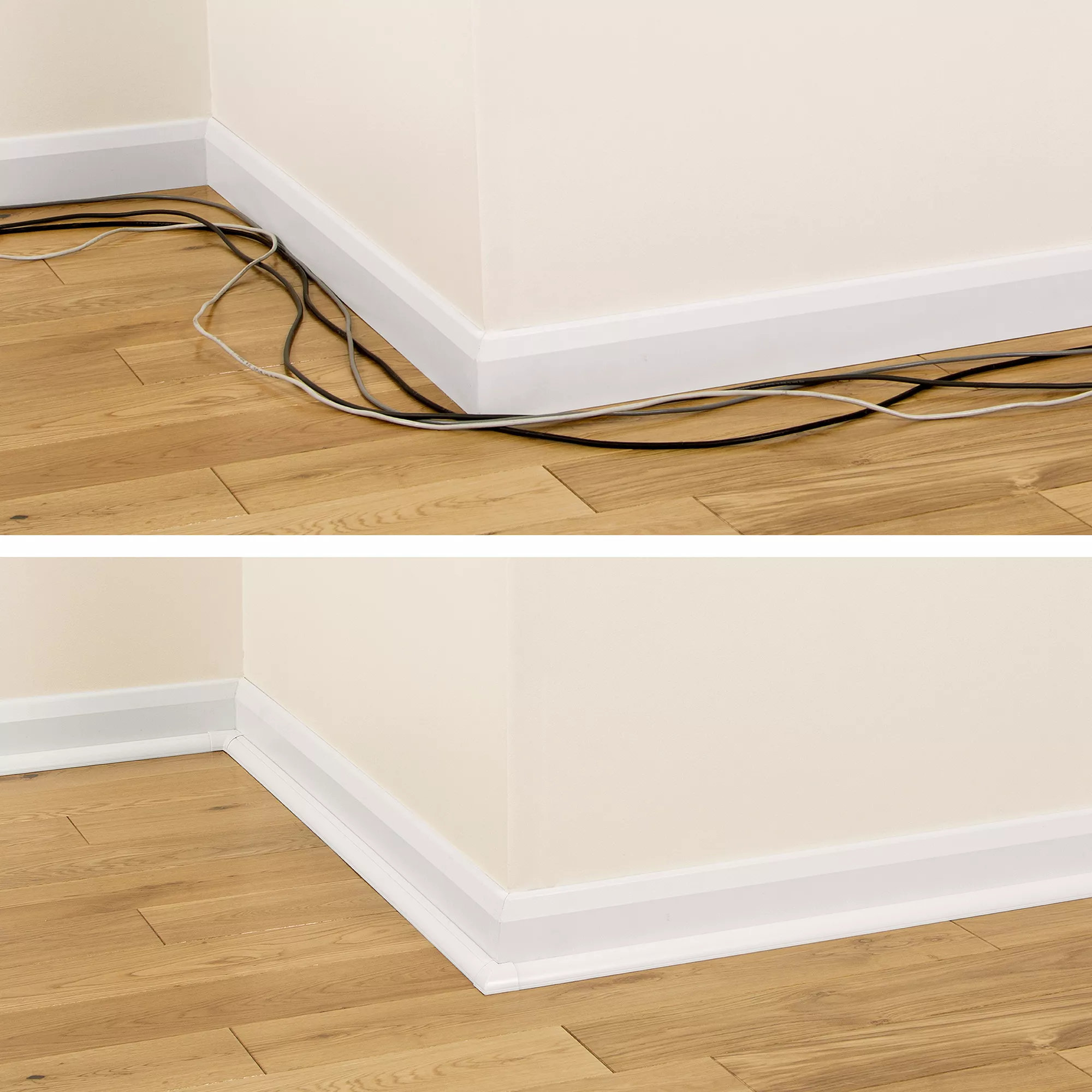 D-Line White 11 Piece Trunking Kit (D)22mm, (W)22mm 2 D-Line White 11 Piece Trunking Kit (D)22mm, (W)22mm - Image 2