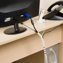 D-Line White 4 Piece Cable Tidy Kit -Master Yale Shop d line white 4 piece cable tidy kit5056335602773 01i bq